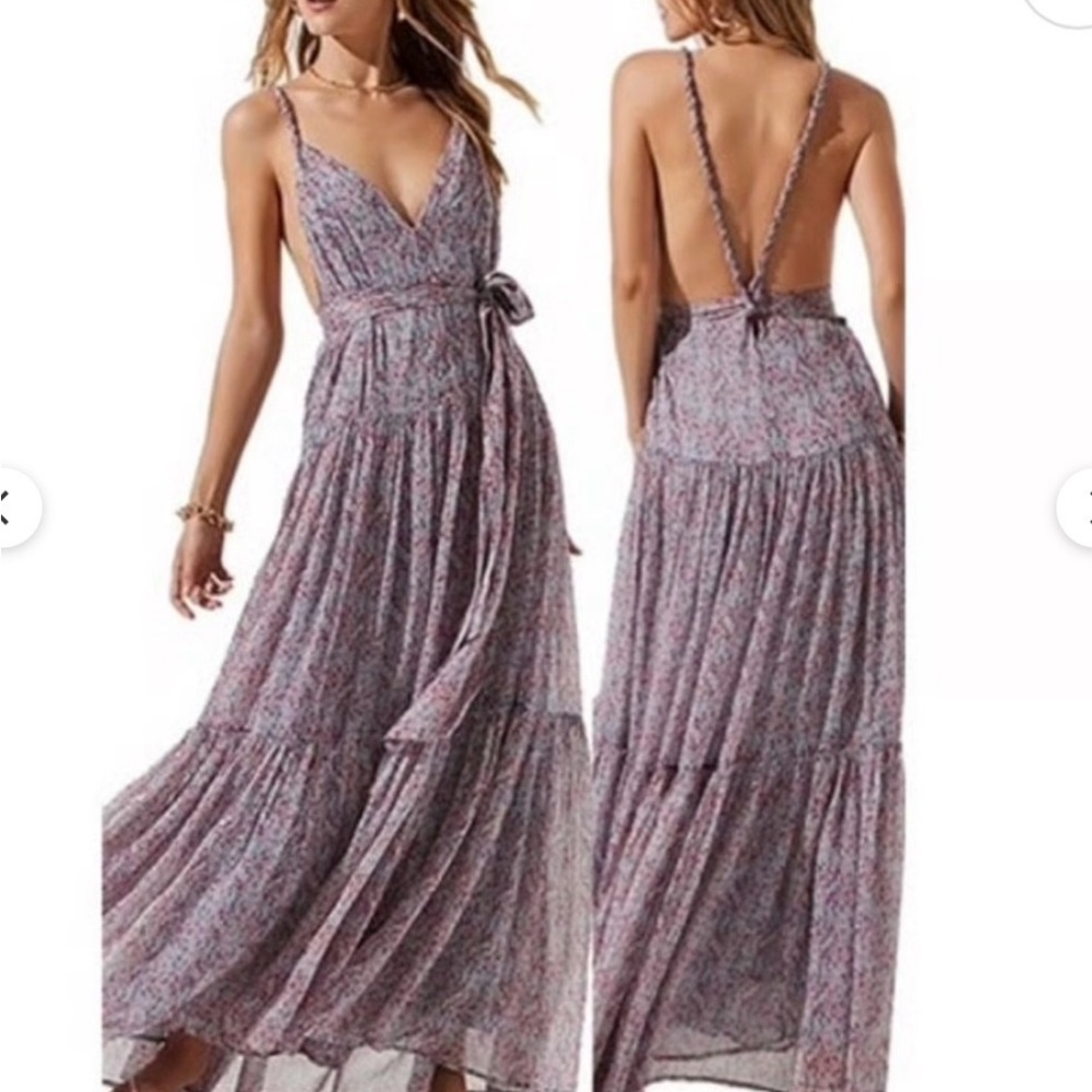 ASTR the label Pink Maxi Sundress with Spaghetti Straps - Picture 9 of 11